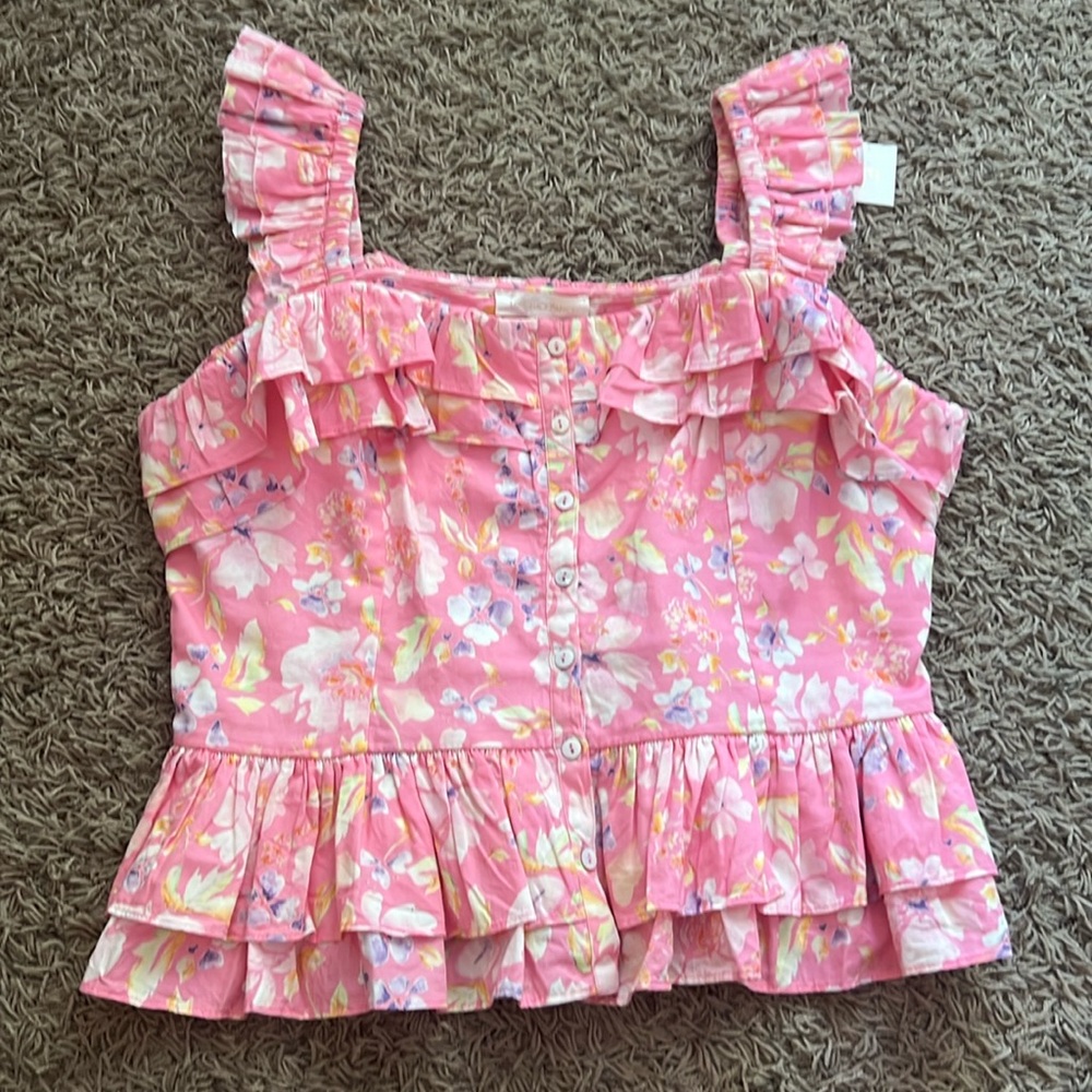 Love Shack Fancy Floral Tanktop